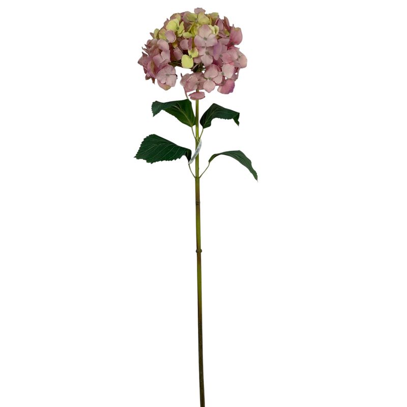 COREL - Hortensia Rosa Amarillo Con Hojas 82 cm