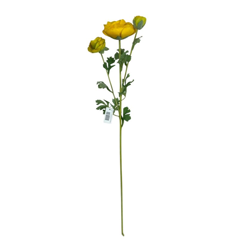 COREL - Ranúnculo Amarillo 73 cm Con Textura Realista