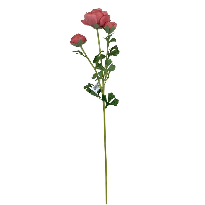 COREL - Ranúnculo Rosado 73 cm Con Textura Realista