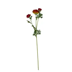 COREL - Ranúnculo Rojo 73 cm Con Textura Realista