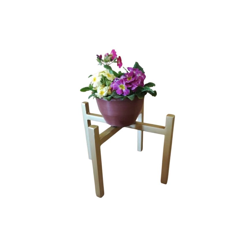 GENERICO - Porta Macetero , Base para plantas  metalico 30 CM