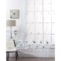 Set de 2 visillos bordados 140x230