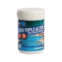 UNIVERSAL - Cloro Para Piscinas en Tabletas 1Kg Triple Acción