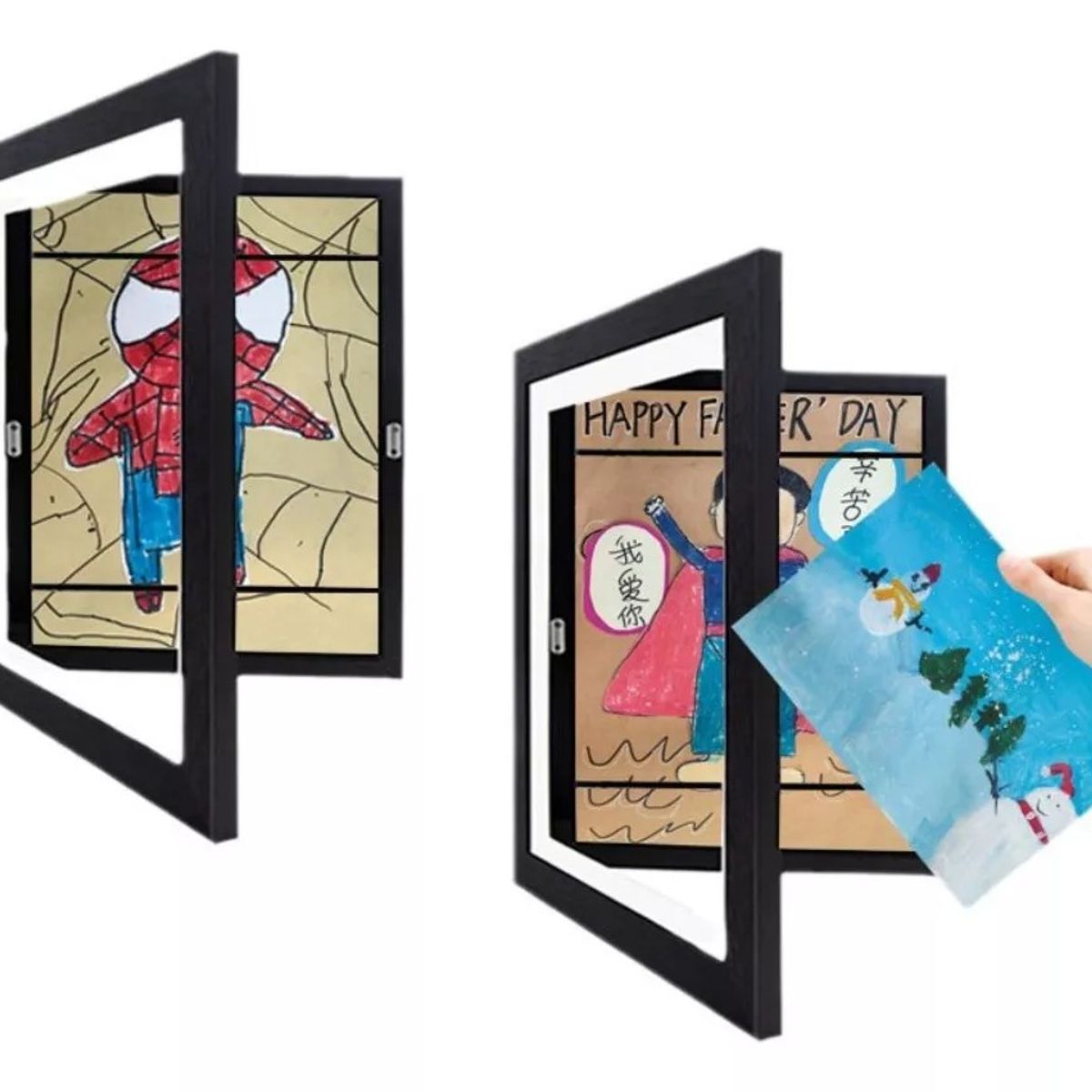 MUNDO MAGIA - Marcos De Arte Para Niños Con Apertura Dibujo Portafolio 2p