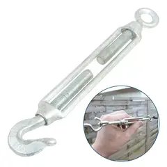 GENERICO - Tensor Ojo Gancho 5/16 M8 Galvanizado 12 Unidades Dicas