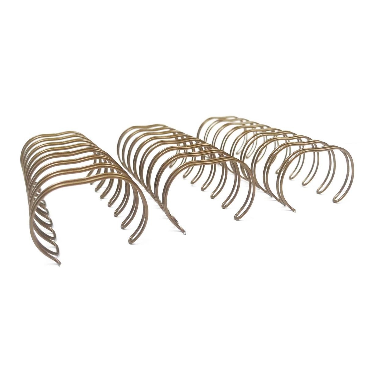 GENERICO - Anillo Metalico Doble Cero 2:1 25.4mm 1 Plg 10 Unid. Bronce