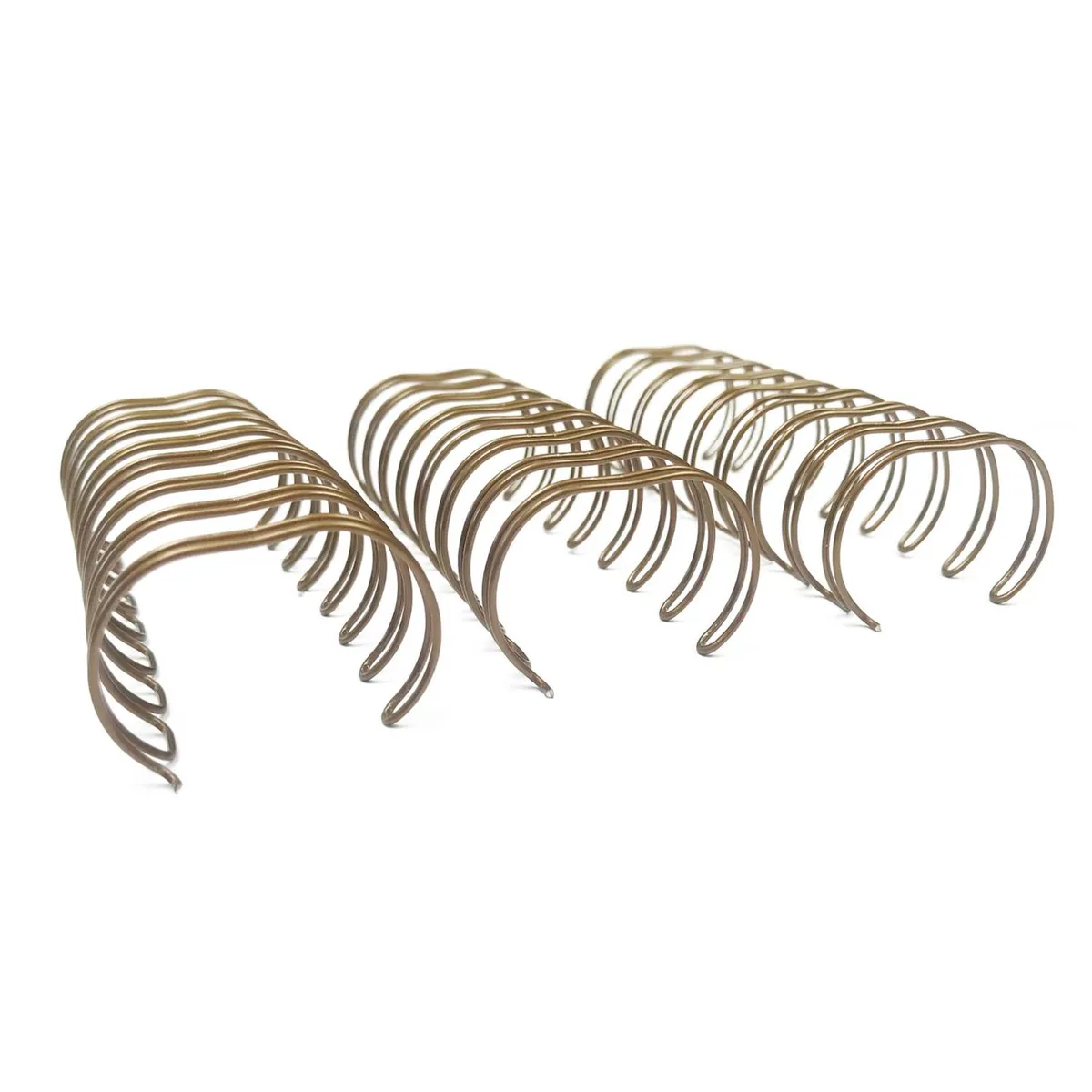 GENERICO - Anillo Metalico Doble Cero 2:1 25.4mm 1 Plg 10 Unid. Bronce