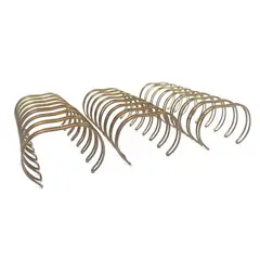 GENERICO - Anillo Metalico Doble Cero 2:1 25.4mm 1 Plg 10 Unid. Bronce