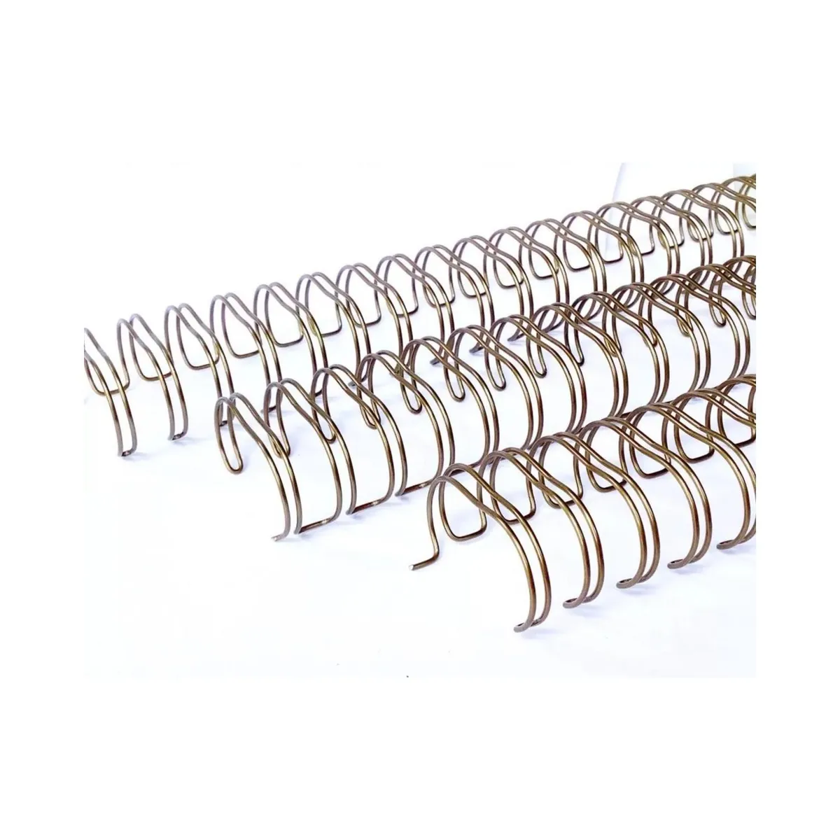 GENERICO - Anillo Metalico Doble Cero 2:1 25.4mm 1 Plg 10 Unid. Bronce