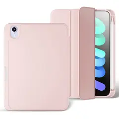 GENERICO - Carcasa Smart cover para iPad Mini 7 con ranura Lápiz / Rosa