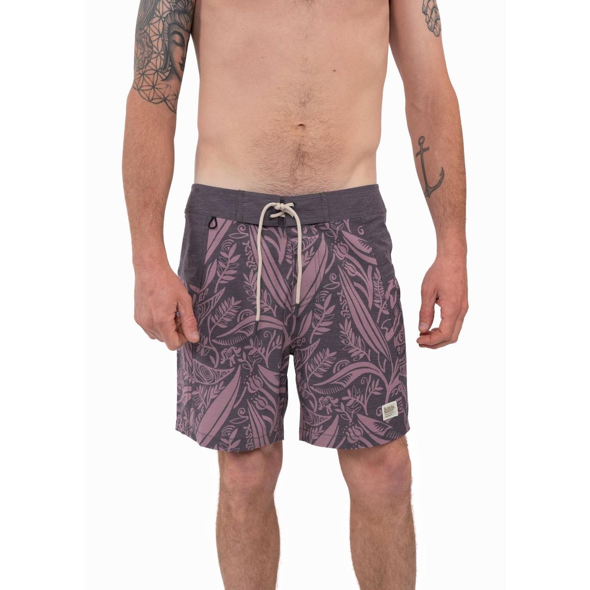 KAYA UNITE - Traje de Baño Boardshort Leaf Gris