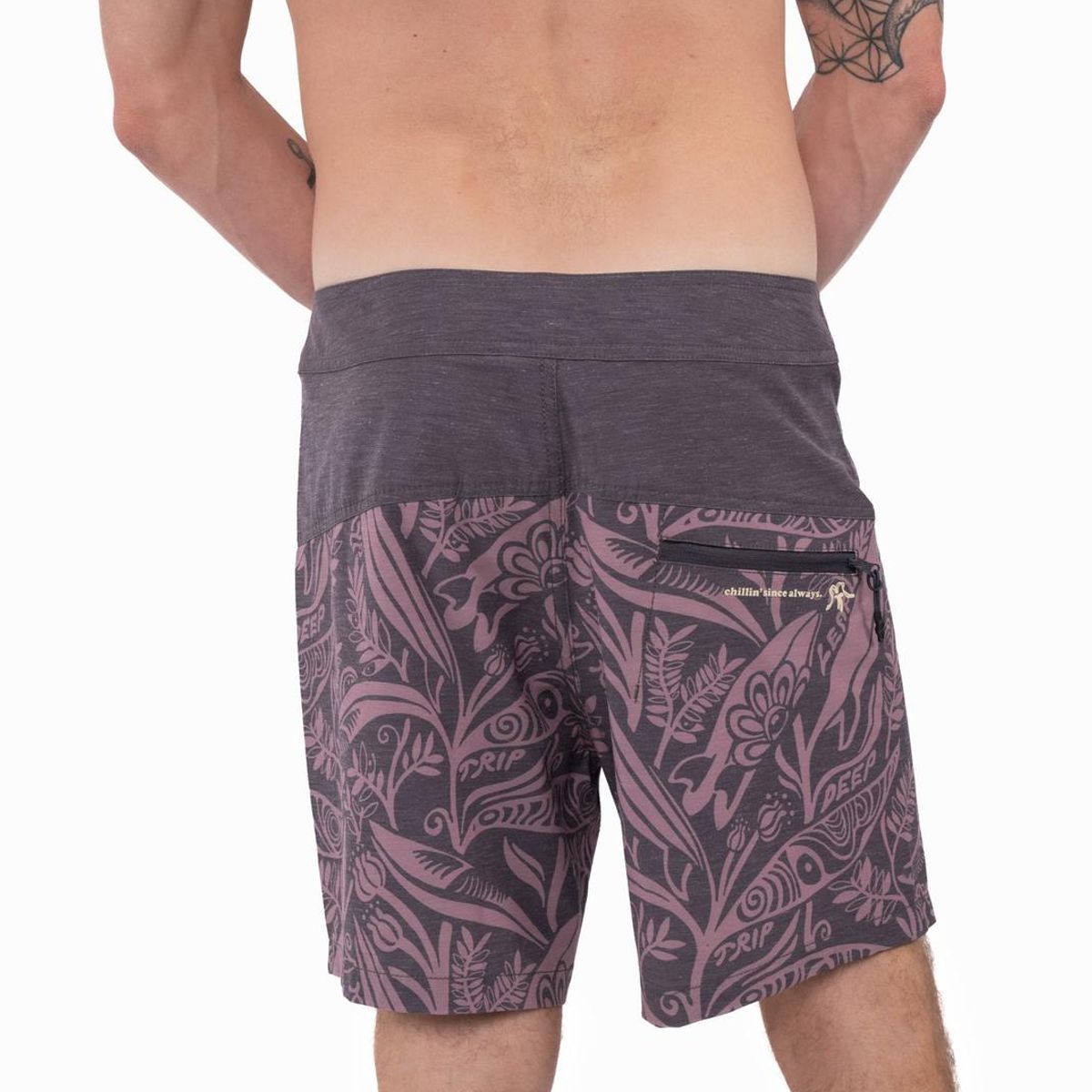 KAYA UNITE - Traje de Baño Boardshort Leaf Gris