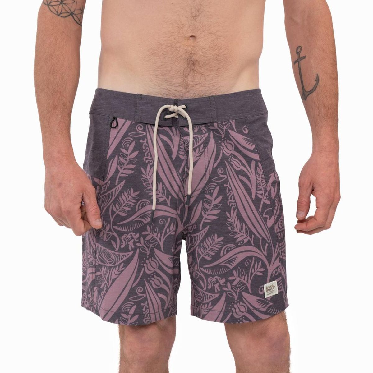 KAYA UNITE - Traje de Baño Boardshort Leaf Gris