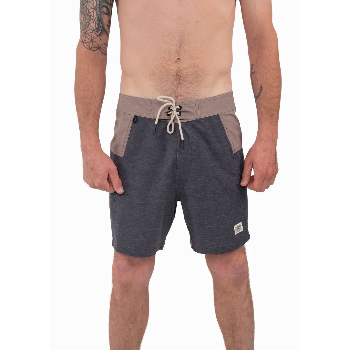 KAYA UNITE - Traje de Baño Boardshort Olive Negro