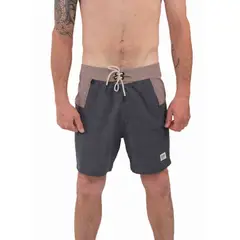 KAYA UNITE - Traje de Baño Boardshort Olive Negro