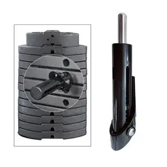 BASKO FITNESS - Pasador automatico para serie descendente Unidad