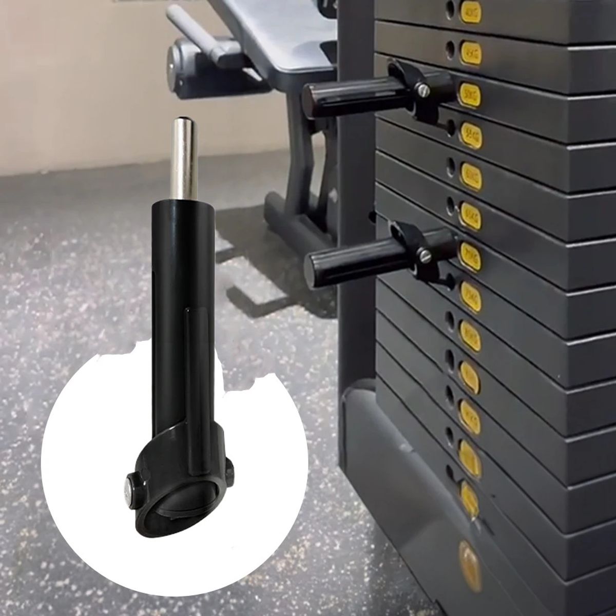 BASKO FITNESS - Pasador automatico para serie descendente Unidad