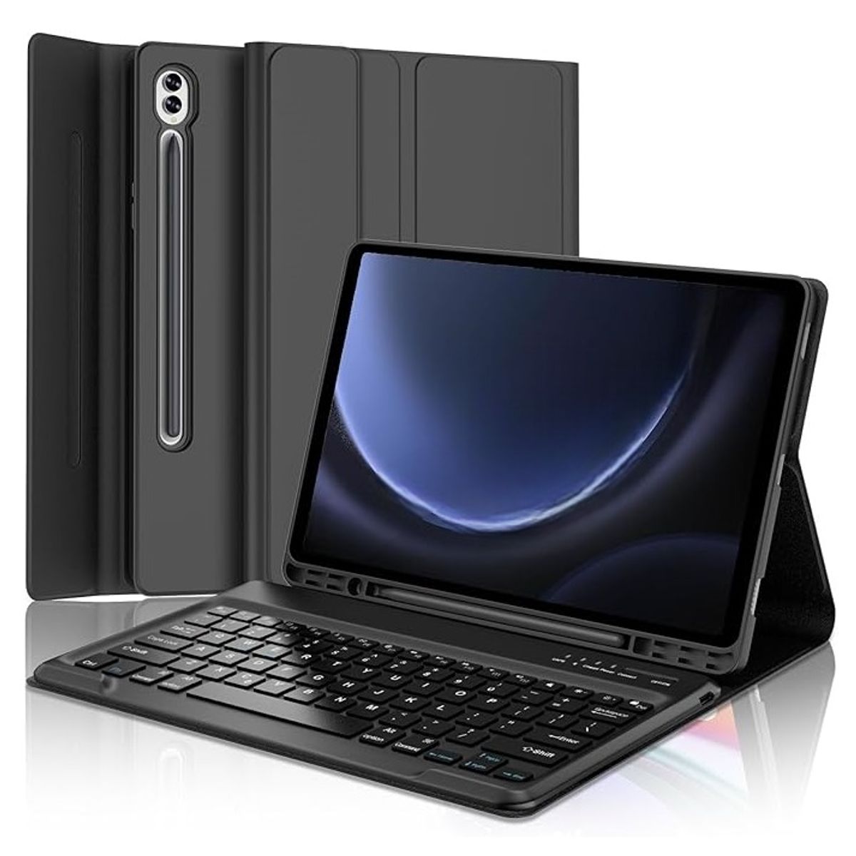 GENERICO - Funda con Teclado para Samsung Galaxy Tab S10 Plus  S9 Fe plus