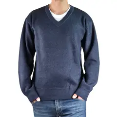 MPROPIA - Sweater Hombre Frisado Tejido Cuello V Colores 1368