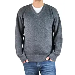 MPROPIA - Sweater Hombre Frisado Tejido Cuello V Colores 1368