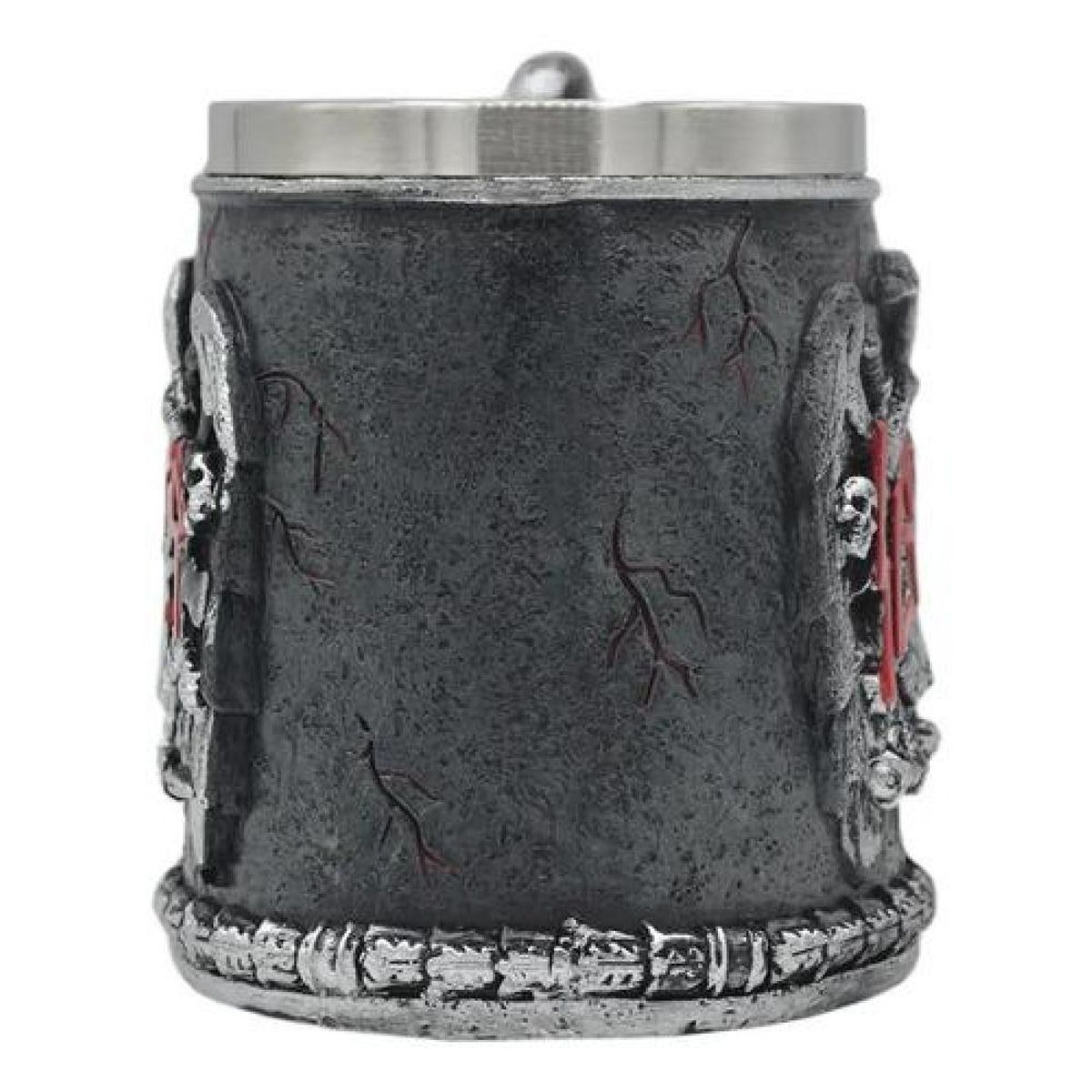 GENERICO - Tazón Taza 3d Resina Rock Grupo Slayer - Eagle Logo - Negro.