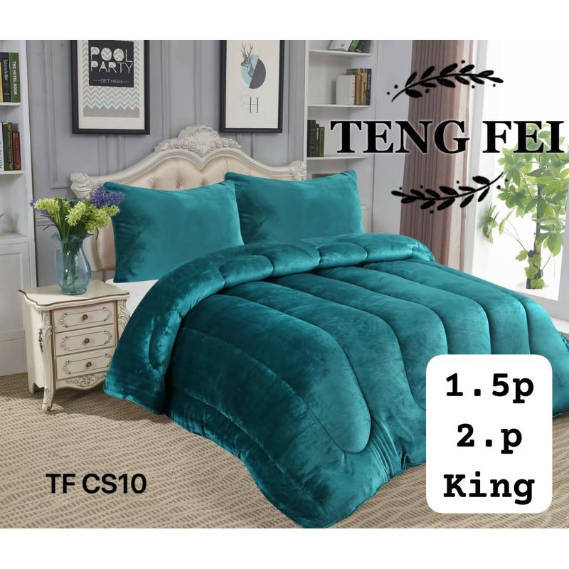 ANGELES DEL HOGAR - Cobertor Plush Con Chiporro Ten Fei 2 Plazas Calipso