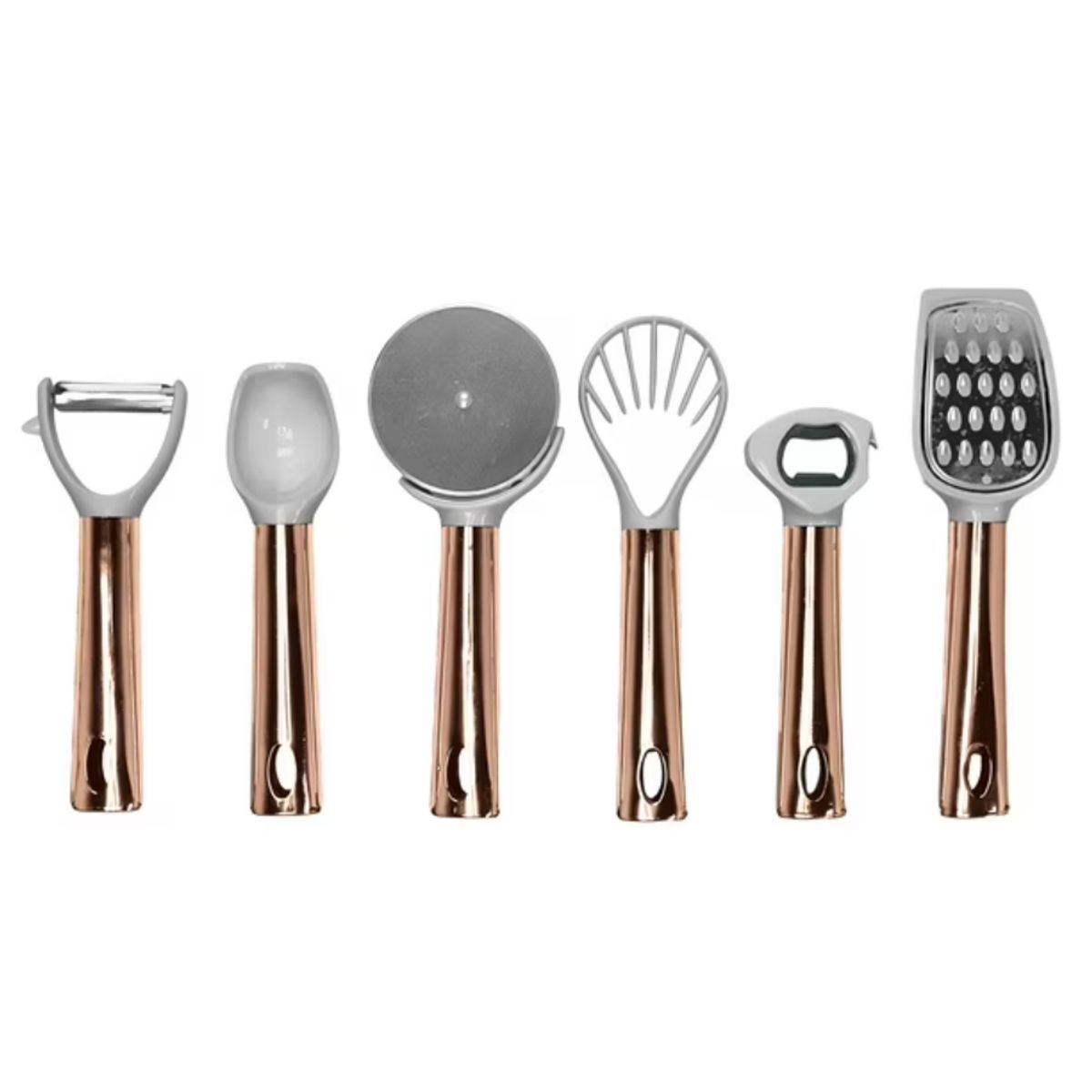 GENERICO - Set Utensilios 6 Piezas Silicona Set Utensilios Cocina