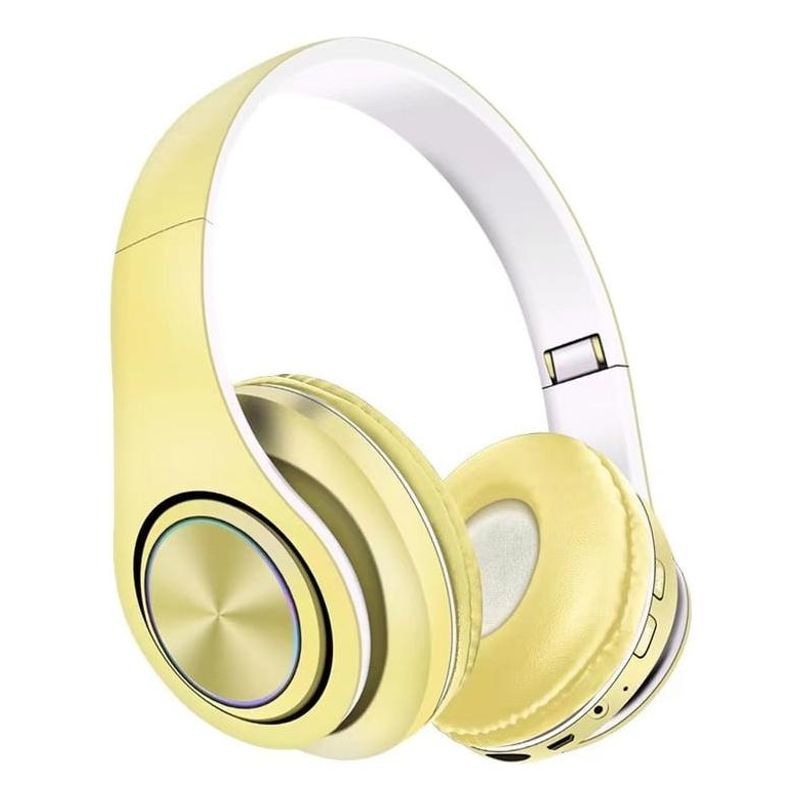 GENERICO - Audífonos Bluetooth Inalámbricos Amarillos con Micrófono