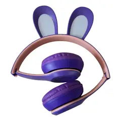 GENERICO - Audífonos Bluetooth Infantiles con Luz, FM y SD Recargables