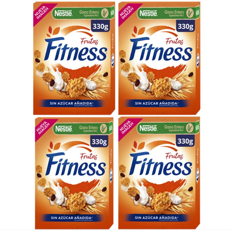 NESTLE - Cereal Fitness Frutas 330g X4 Cajas