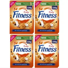 NESTLE - Cereal Fitness Frutas 330g X4 Cajas