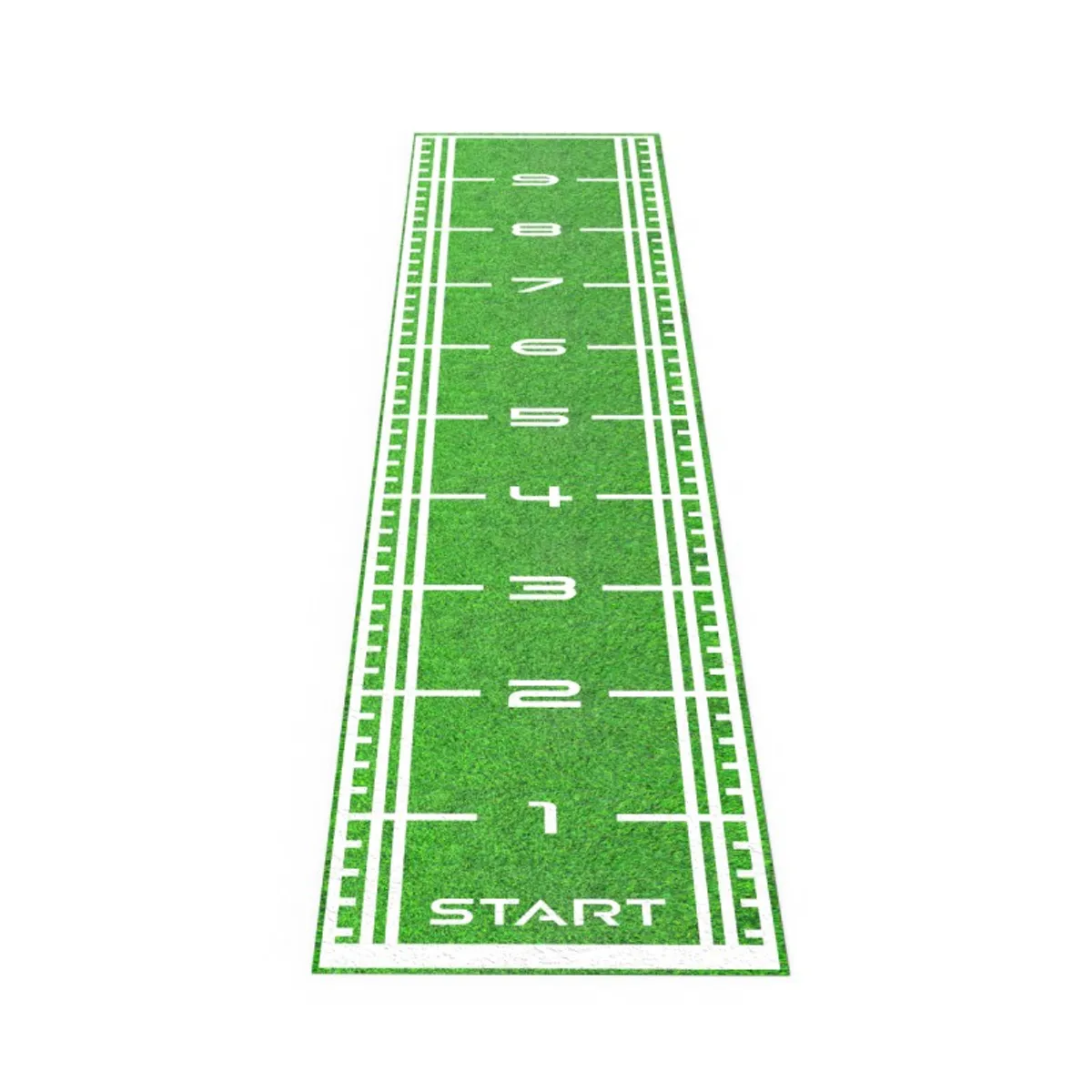 BASKO FITNESS - Pasto sintético demarcado alta densidad 10 mts x 2 mts x 15 mm