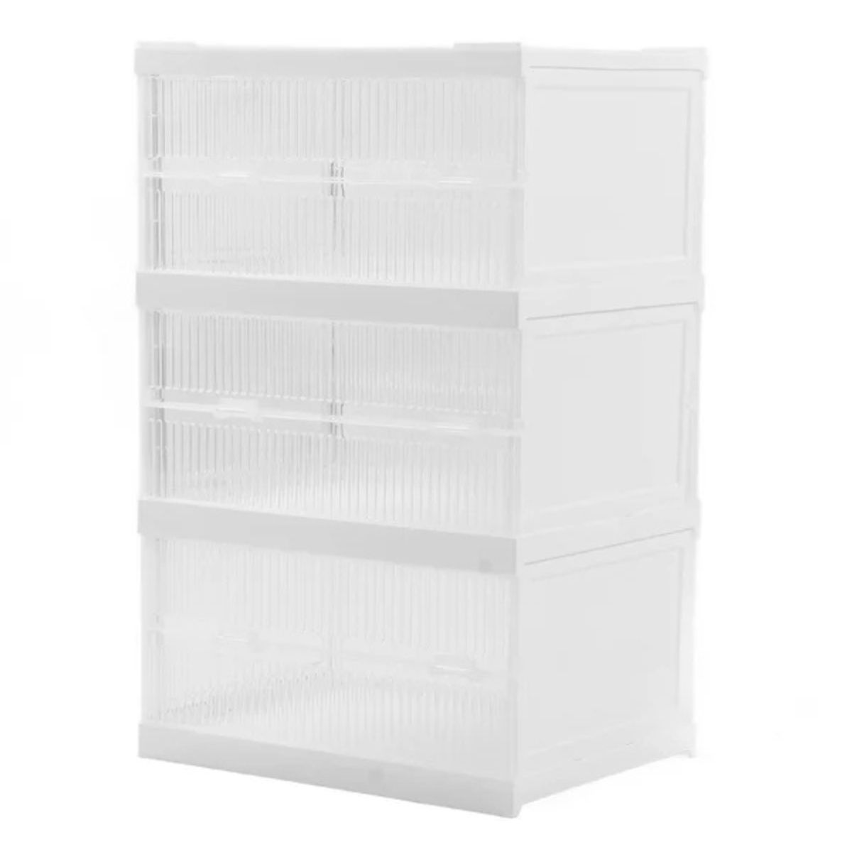 GENERICO - Zapatero Plegable Almacenamiento Contenedor 3 niveles