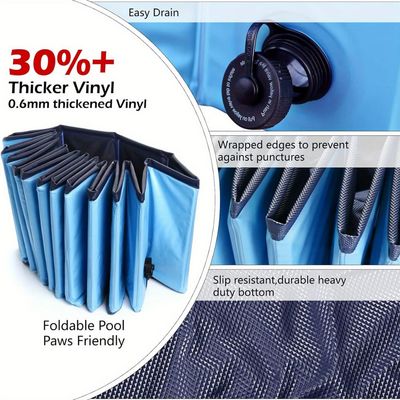 Imagen 2 del producto PISCINA PLEGABLE BAÑERA PARA MASCOTAS 80 CM