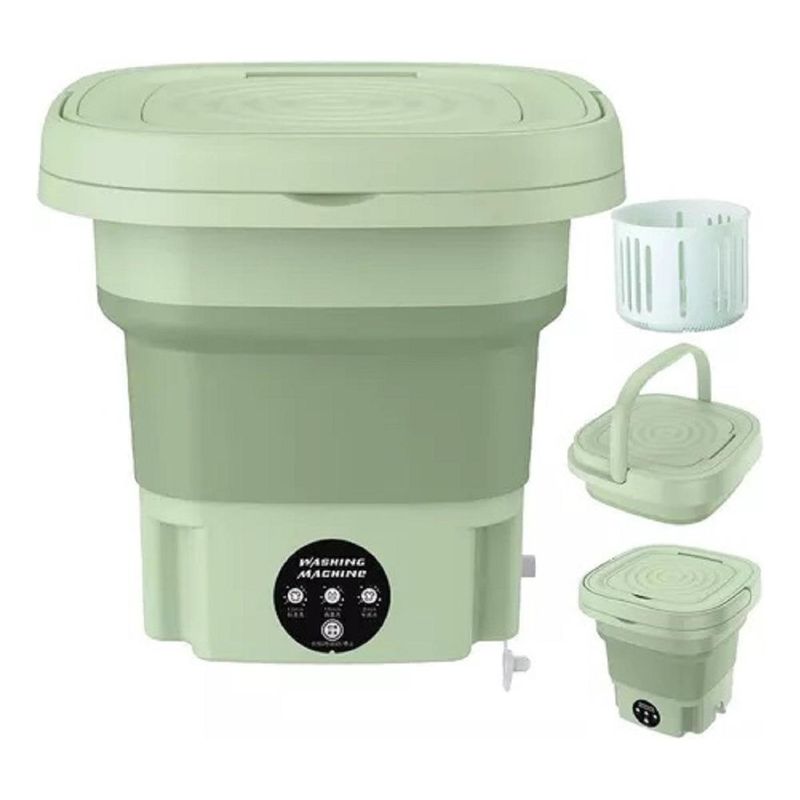 GENERICO - Lavadora Mini Portátil Plegable Ideal para Espacios Reducidos