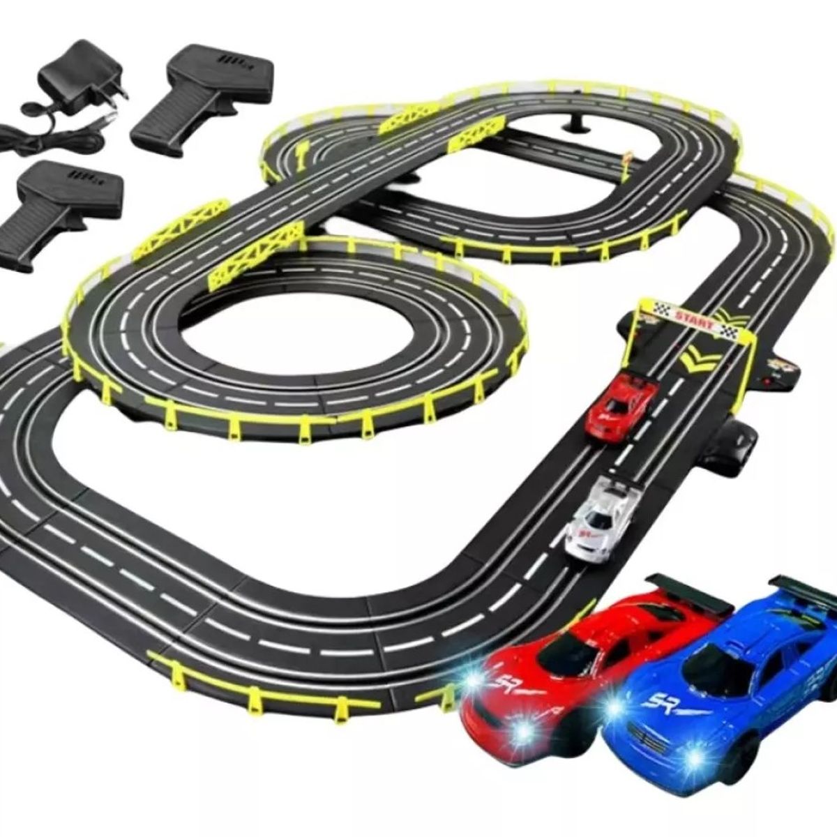 MUNDO MAGIA - Automóvil Eléctrico De Pista Carreras Vehículo 72mt