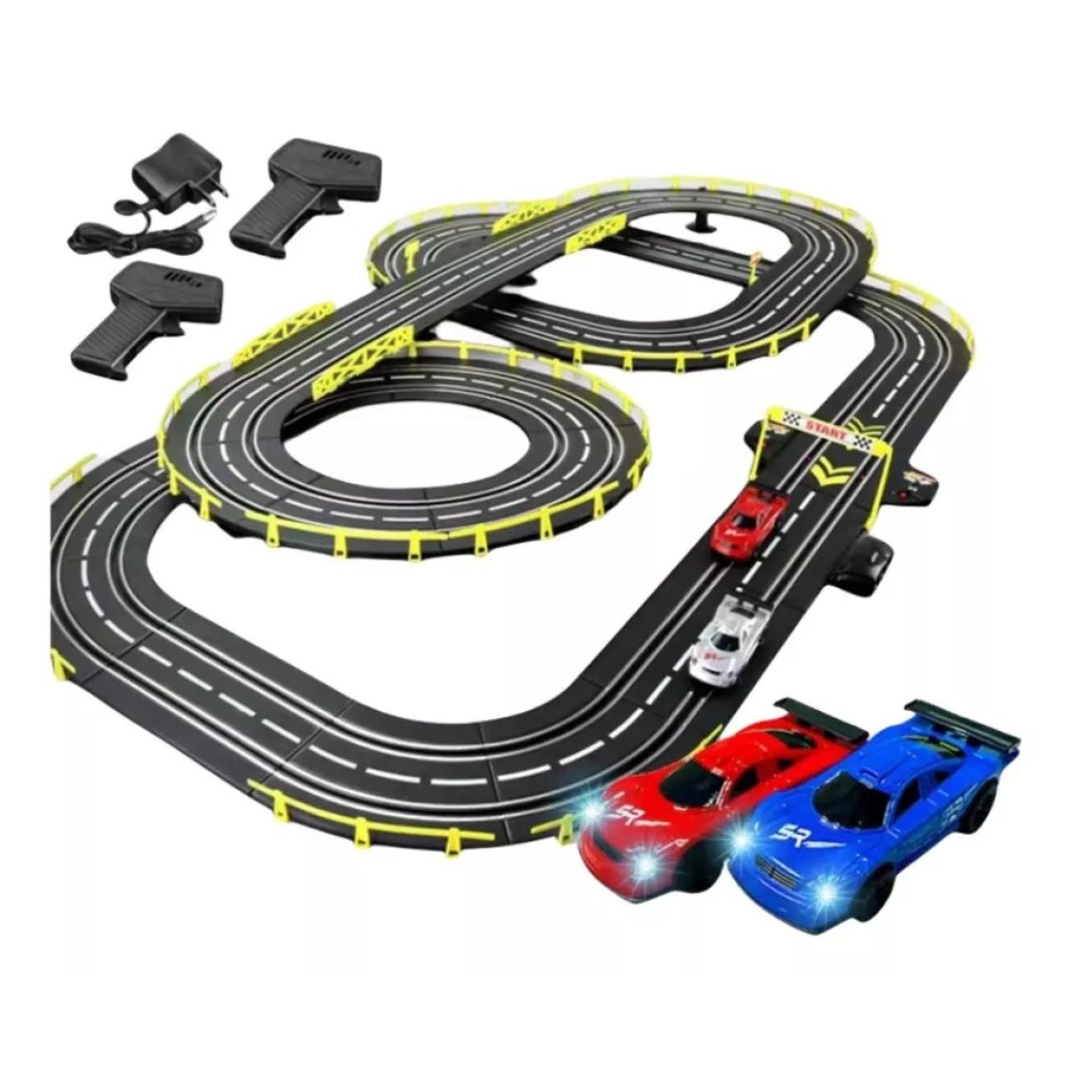 MUNDO MAGIA - Automóvil Eléctrico De Pista Carreras Vehículo 72mt