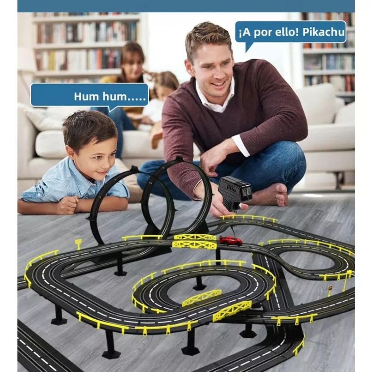 MUNDO MAGIA - Automóvil Eléctrico De Pista Carreras Vehículo 72mt