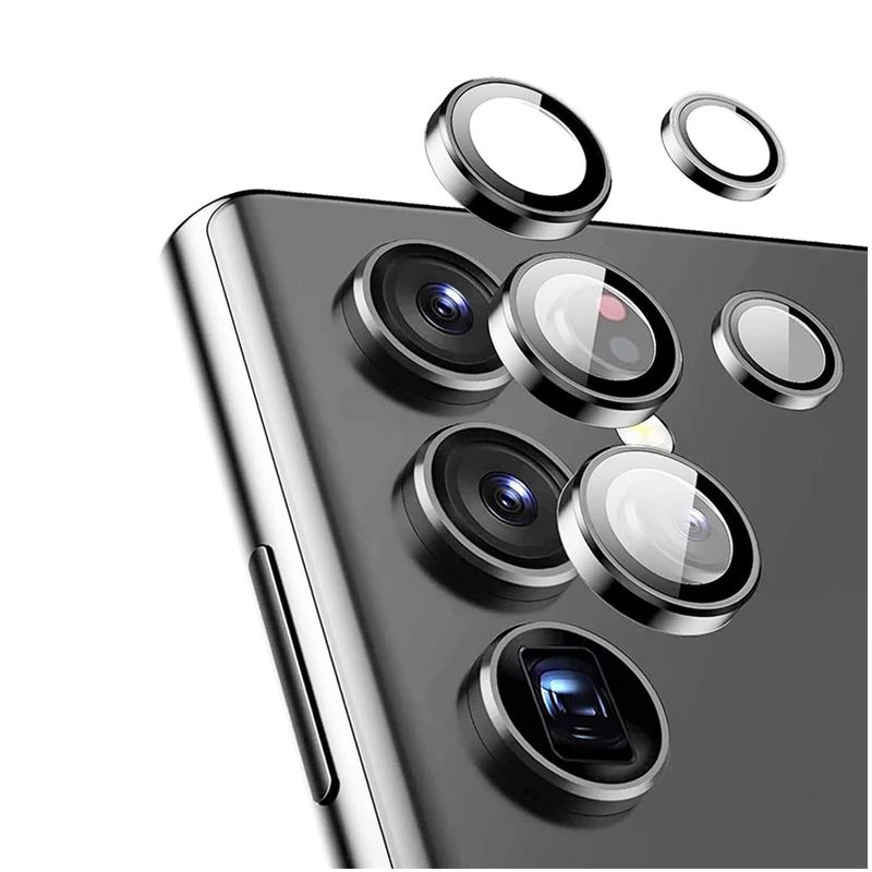 GENERICO - Protector para lente camara Samsung S23 ultra Negro