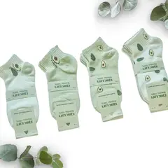 QIKUN - Calcetas Calcetines Medias Tobillera Bambu Mujer