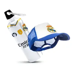 GENERICO - Pack Botella de Agua y Jockey Real Madrid