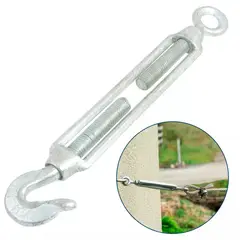 GENERICO - Tensor Ojo Gancho 3/8 M10 Galvanizado 3 Unidades Dicas