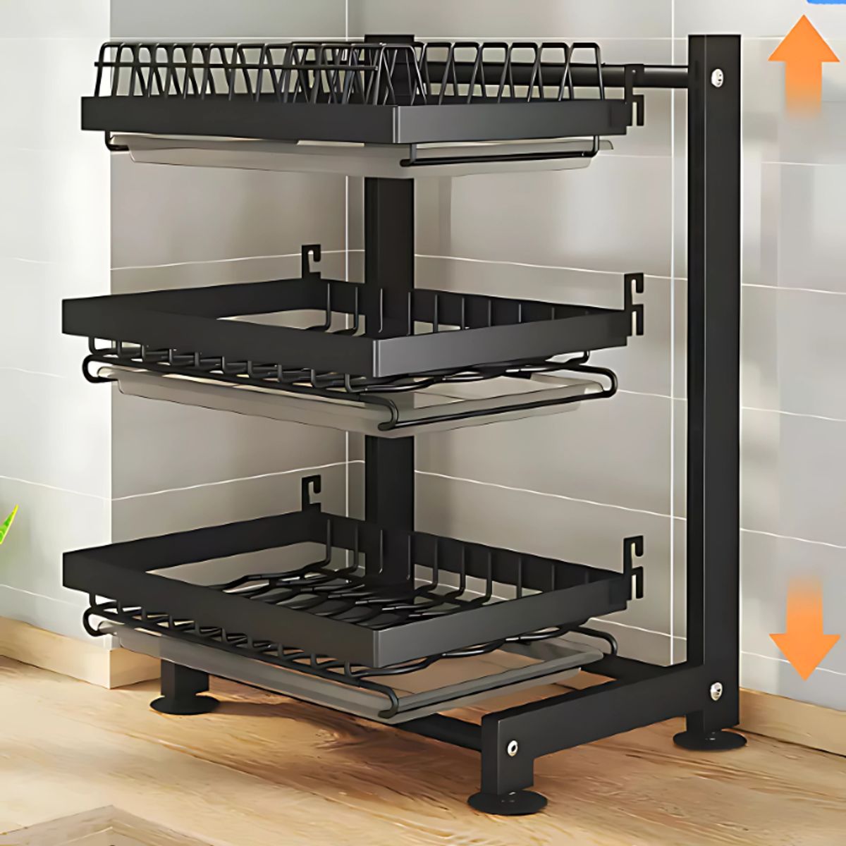 GENERICO - Escurridor Secador Loza 3 Niveles Organizador De Cocina