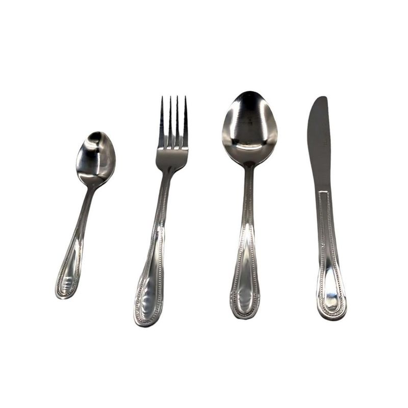 GENERICO - CUCHILLERIA 24 PZAS 18 MM PERLADA BARCELONA - Plateado