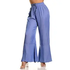 MPROPIA - Pantalon Palazzo Mujer Liviano Excelente Calidad Tipo Jeans 3092
