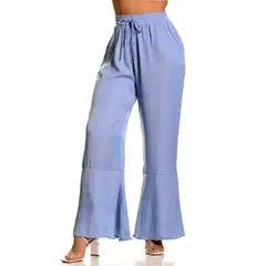 MPROPIA - Pantalon Palazzo Mujer Liviano Excelente Calidad Tipo Jeans 3092