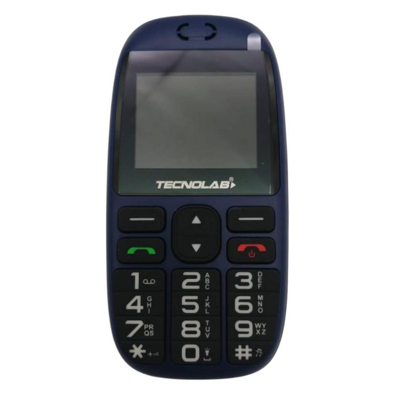 OWN - Telefono Senior Adulto Mayor 4G Azul Doble SIM Card