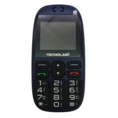OWN - Telefono Senior Adulto Mayor 4G Azul Doble SIM Card