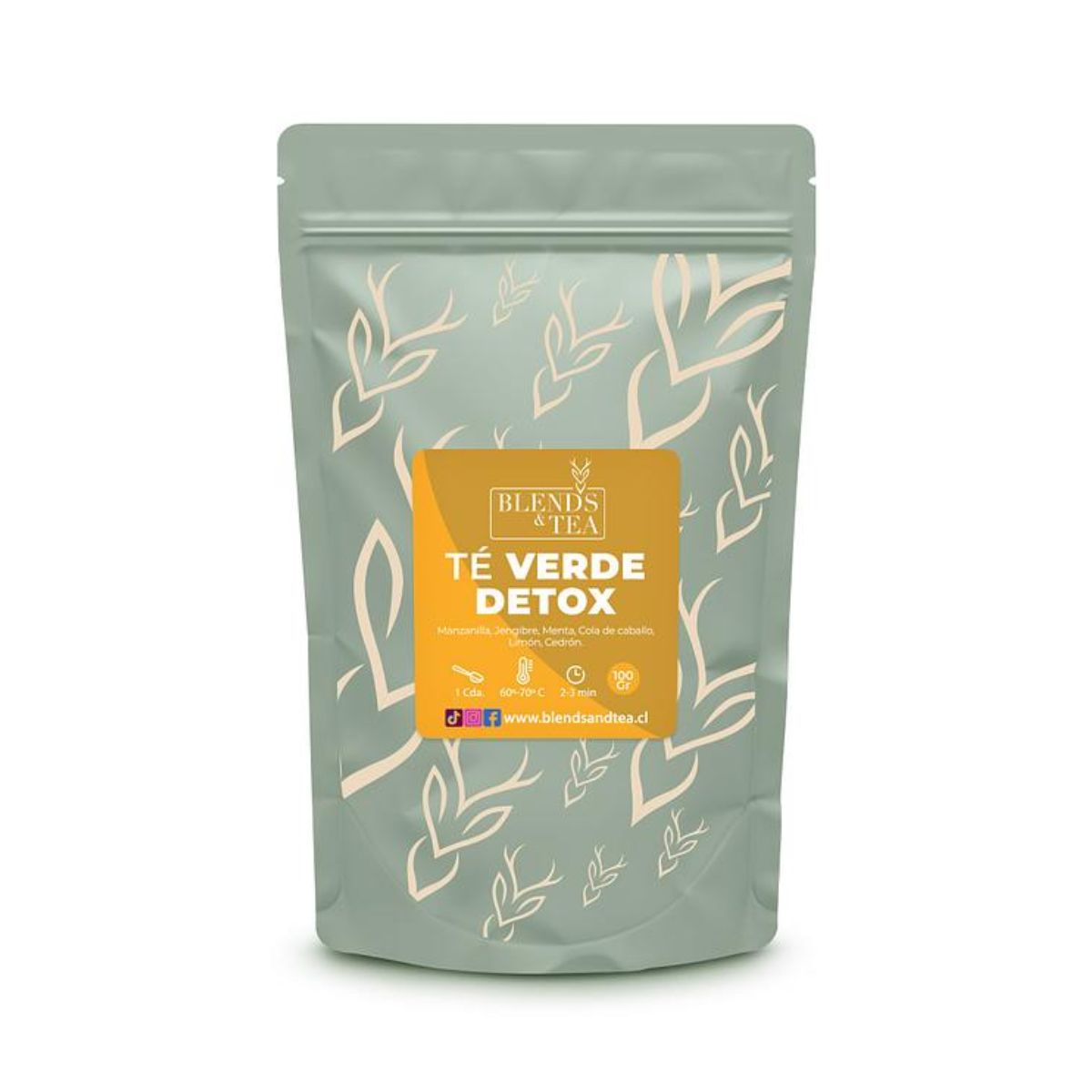 GENERICO - Te Verde Detox 100 gr Blends & Tea - Verde