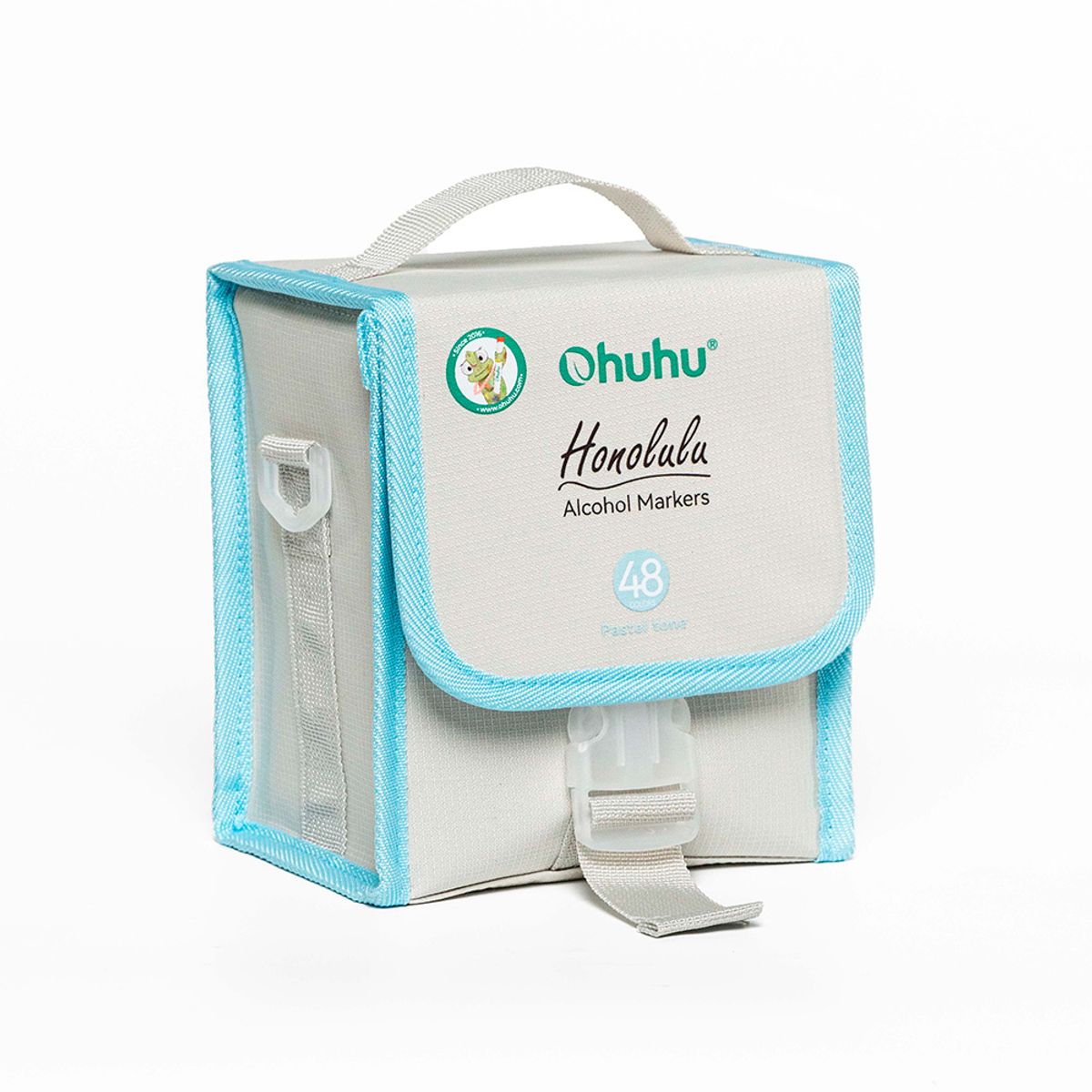 OHUHU - OHUHU 48 MARCADORES ALCOHOL PASTEL +BLENDER PINCEL&BISELADA